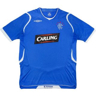 Primera Equipación Tailandia Camiseta Rangers Retro 2008 2009 Azul Primera Equipación Tailandia Camiseta Rangers Retro 2008 2009 Azul