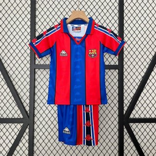 Camiseta Barcelona Primera Equipación Niño Retro 1995 1997 Camiseta Barcelona Primera Equipación Niño Retro 1995 1997