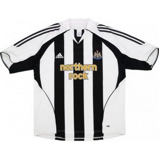 Primera Equipación Tailandia Camiseta Newcastle United Retro 2005 2006 Negro Blanco Primera Equipación Tailandia Camiseta Newcastle United Retro 2005 2006 Negro Blanco