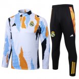 Sudadera De Training Real Madrid 2025/2026 Blanco Naranja