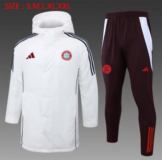 Abrigo Bayern Munich Conjunto Completo 2024/2025 Blanco Abrigo Bayern Munich Conjunto Completo 2024/2025 Blanco