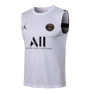 Camiseta Paris Saint Germain Sin Mangas 2022 Blanco 1 Camiseta Paris Saint Germain Sin Mangas 2022 Blanco 1