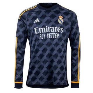 Tailandia Camiseta Real Madrid Segunda Equipación ML 2023/2024 Tailandia Camiseta Real Madrid Segunda Equipación ML 2023/2024
