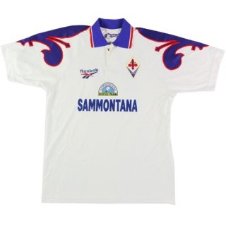 Segunda Equipación Tailandia Camiseta Fiorentina Retro 1995 1996 Blanco Segunda Equipación Tailandia Camiseta Fiorentina Retro 1995 1996 Blanco