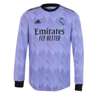 Tailandia Camiseta Real Madrid Segunda Equipación ML 2022/2023 Tailandia Camiseta Real Madrid Segunda Equipación ML 2022/2023