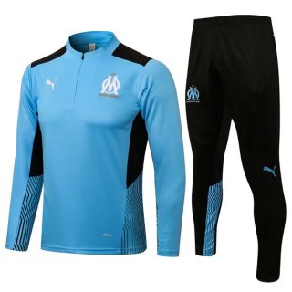 Sudadera De Training Marsella 2022 Azul Negro Sudadera De Training Marsella 2022 Azul Negro