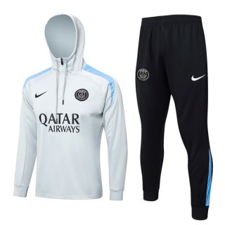 Chandal Con Capucha PSG 2024/2025 Gris 5 Chandal Con Capucha PSG 2024/2025 Gris 5