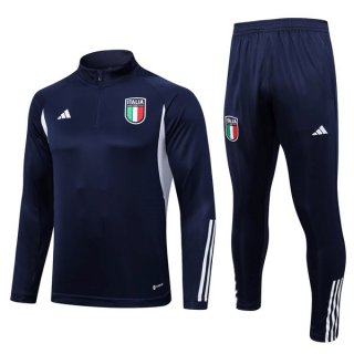 Sudadera De Training Italia 2023/2024 Azul Sudadera De Training Italia 2023/2024 Azul