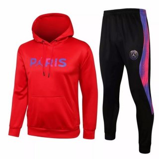 Chandal Con Capucha PSG 2021/2022 Rojo Negro Purpura Chandal Con Capucha PSG 2021/2022 Rojo Negro Purpura