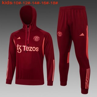 Ninos Sudadera Con Capucha Manchester United 2024 Rojo 2 Ninos Sudadera Con Capucha Manchester United 2024 Rojo 2