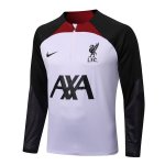Sudadera De Training Liverpool Top 2023 Blanco Negro Sudadera De Training Liverpool Top 2023 Blanco Negro