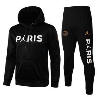 Chandal Con Capucha Paris Saint Germain 2022 Negro Blanco 1 Chandal Con Capucha Paris Saint Germain 2022 Negro Blanco 1