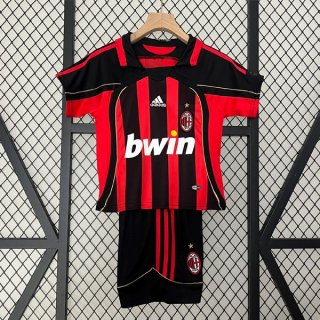 Camiseta AC Milan Primera Equipación Retro Niño 2006 2007 Camiseta AC Milan Primera Equipación Retro Niño 2006 2007
