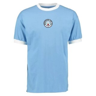 Primera Equipación Tailandia Camiseta Manchester City Retro 1972 Azul Primera Equipación Tailandia Camiseta Manchester City Retro 1972 Azul