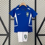 Camiseta Brasil Segunda Equipación Niño Retro 2002 Camiseta Brasil Segunda Equipación Niño Retro 2002