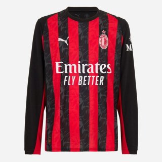 Tailandia Camiseta AC Milan Primera Equipación ML 2025/2026 Tailandia Camiseta AC Milan Primera Equipación ML 2025/2026