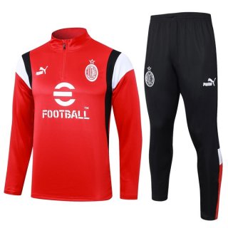 Sudadera De Training AC Milan 2024 Rojo 2 Sudadera De Training AC Milan 2024 Rojo 2