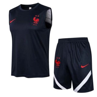 Camiseta Francia Sin Mangas Conjunto Completo 2022 Negro Camiseta Francia Sin Mangas Conjunto Completo 2022 Negro