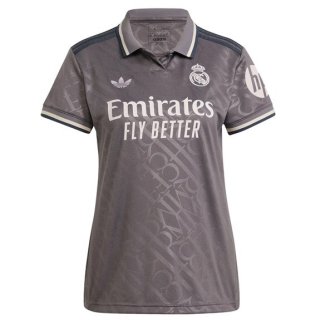 Camiseta Real Madrid Tercera Equipación Mujer 2024/2025 Camiseta Real Madrid Tercera Equipación Mujer 2024/2025