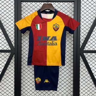 Camiseta Roma Primera Equipación Niño Retro 2001-2002 Camiseta Roma Primera Equipación Niño Retro 2001-2002