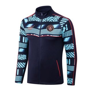 Chaqueta Manchester City 2023 Negro Azul Chaqueta Manchester City 2023 Negro Azul