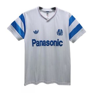 Primera Equipación Tailandia Camiseta Marsella Retro 1990 Blanco Primera Equipación Tailandia Camiseta Marsella Retro 1990 Blanco