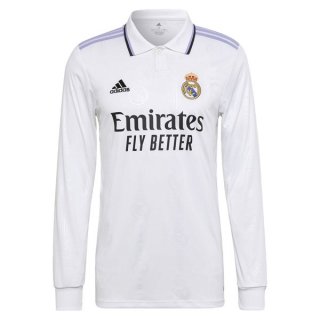 Camiseta Real Madrid Primera Equipación ML 2022 Blanco Camiseta Real Madrid Primera Equipación ML 2022 Blanco