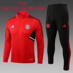 Niños Chandal Bayern Munich 2023 Rojo Negro Niños Chandal Bayern Munich 2023 Rojo Negro