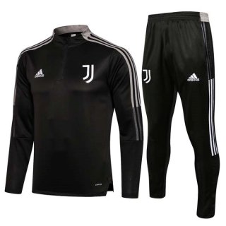 Sudadera De Training Juventus 2022 Negro Gris Sudadera De Training Juventus 2022 Negro Gris