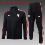Ninos Chandal Manchester United 2026/2027 Negro 2 Ninos Chandal Manchester United 2026/2027 Negro 2