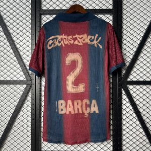 Tailandia Camiseta Barcelona Primera Equipación Retro Skeleton 2000-2001