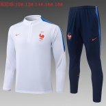 Ninos Sudadera De Training Francia 2026/2027 Blanco 3