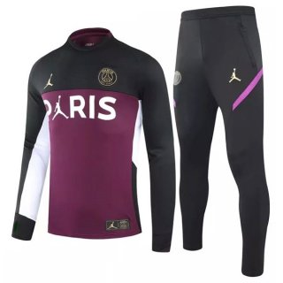 Chandal PSG 2021/2022 Borgona Negro Chandal PSG 2021/2022 Borgona Negro