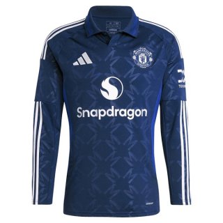 Tailandia Camiseta Manchester United Segunda Equipación ML 2024/2025 Tailandia Camiseta Manchester United Segunda Equipación ML 2024/2025