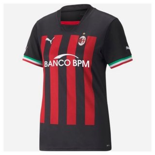 Camiseta AC Milan Primera Equipación Mujer 2022/2023 Camiseta AC Milan Primera Equipación Mujer 2022/2023