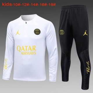 Ninos Sudadera De Training PSG 2024 Blanco 2 Ninos Sudadera De Training PSG 2024 Blanco 2
