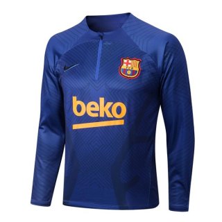 Sudadera De Training Barcelona Top 2023 Azul Sudadera De Training Barcelona Top 2023 Azul