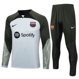 Sudadera De Training Barcelona 2024 Gris Verde Sudadera De Training Barcelona 2024 Gris Verde