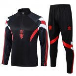 Sudadera De Training Manchester United 2024/2025 Negro Rojo