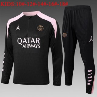 Ninos Sudadera De Training PSG 2024/2025 Negro Rosa Ninos Sudadera De Training PSG 2024/2025 Negro Rosa