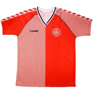 Primera Equipación Tailandia Camiseta Dinamarca Retro 1986 Rojo Primera Equipación Tailandia Camiseta Dinamarca Retro 1986 Rojo