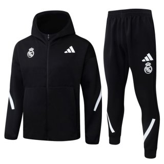 Chandal Con Capucha Real Madrid 2026/2027 Negro