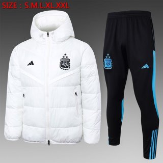 Abrigo Plumón Argentina Conjunto Completo 2024/2025 Blanco Abrigo Plumón Argentina Conjunto Completo 2024/2025 Blanco