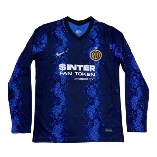 Primera Equipación Tailandia Camiseta Inter Milan ML 2021/2022 Primera Equipación Tailandia Camiseta Inter Milan ML 2021/2022