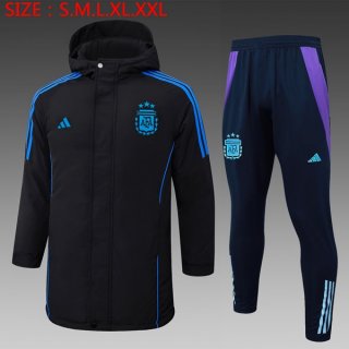 Abrigo Argentina Conjunto Completo 2024/2025 Negro 2 Abrigo Argentina Conjunto Completo 2024/2025 Negro 2