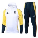 Sudadera Con Capucha Real Madrid 2024/2025 Blanco Amarillo 2 Sudadera Con Capucha Real Madrid 2024/2025 Blanco Amarillo 2