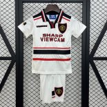 Camiseta Manchester United Segunda Equipación Niño Retro 1997-1998