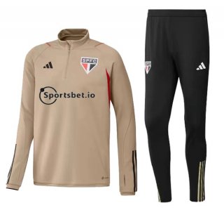 Sudadera De Training Sao Paulo 2023/2024 Amarillo Sudadera De Training Sao Paulo 2023/2024 Amarillo