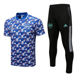 Polo Arsenal Conjunto Completo 2022/2023 Azul Polo Arsenal Conjunto Completo 2022/2023 Azul