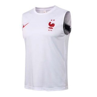Camiseta Francia Sin Mangas 2022 Blanco Camiseta Francia Sin Mangas 2022 Blanco